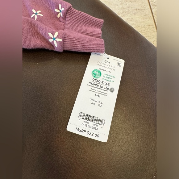 Baby girl sweatshirt and sweatpants size 6 months NWT - Picture 3 of 3